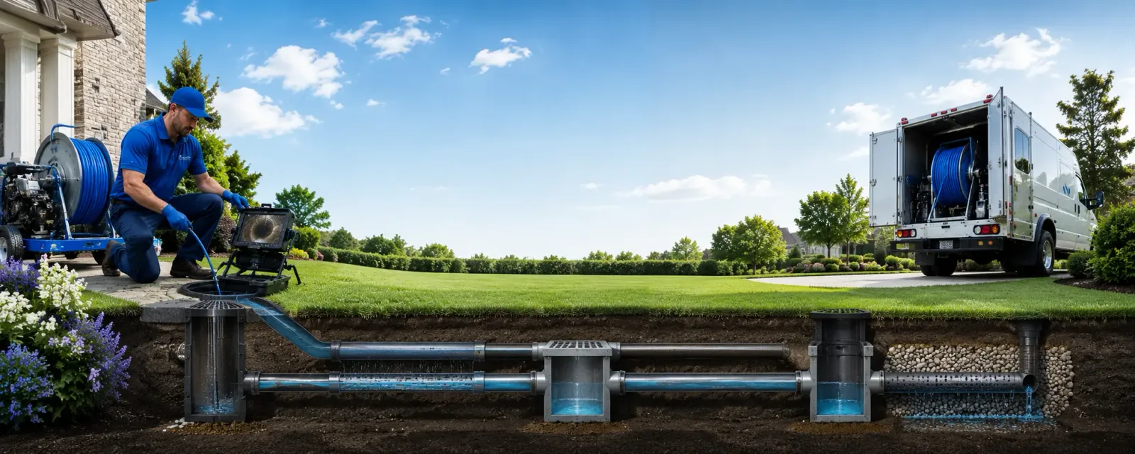 Outdoor drain cleaning information for Mershon, GA